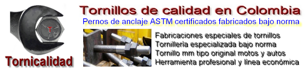 Fabrica de pernos de anclaje en Colombia